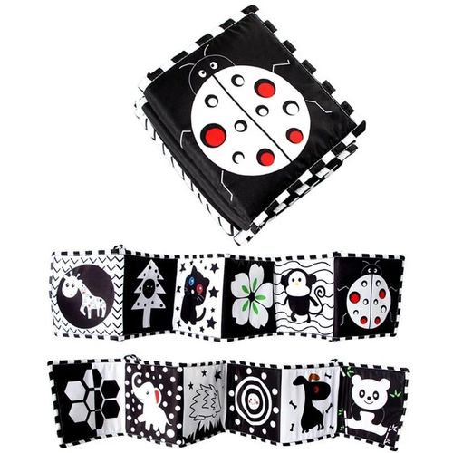 Jouets Montessori Pour Bébé De 0 À 6 Mois, Livre De Grillade Noir Et Blanc Pour Enfants Nettoyage Sensoriel Pour Nouveau-Né-Dd359