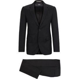 Costume Slim En Laine Vierge À Micro Motif98