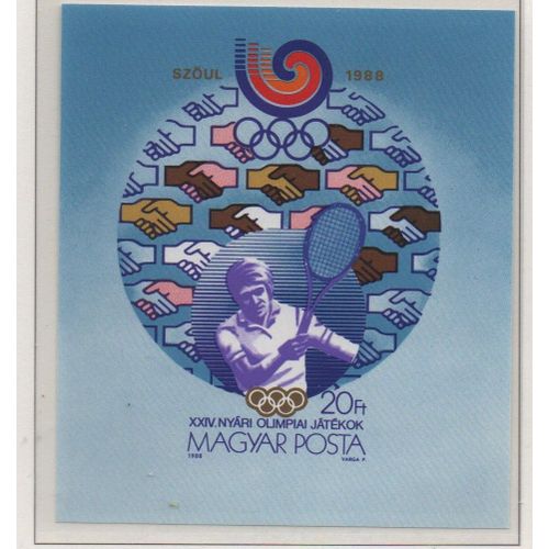 Hongrie Timbre Jeux Olympiques De Seoul 1988