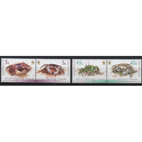 Iles Cocos ( Australie ) Timbres Les Crabes 2000