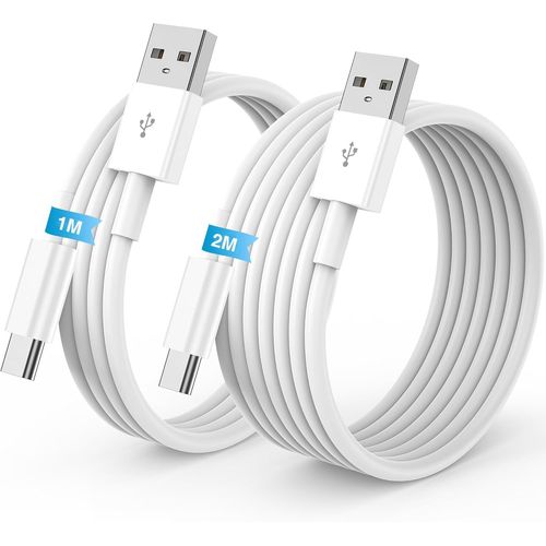 Carplay Câble USB A vers USB C pour iPhone 16 iPhone 15 Pro Max Chargeur cordon 1M+2M,[Certifié MFi] Cable USB Chargeur pour Apple iphone 16 15 Plus Voiture Charge Rapide pour Samsung,iPad Pro(Q492)