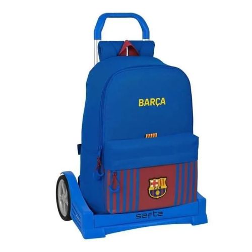 Safta Sac à dos scolaire avec chariot Evolution inclus de F.C. Barcelona 1a Équipement 21/22, 310 x 150 x 470 mm -