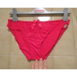 Culotte Rouge En Dentelle, Un Peu Transparente, Tex T. 38