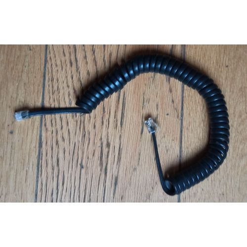 Cable pour Telephone Fixe, cordon pour Combiné Téléphonique, Câble Spiralé