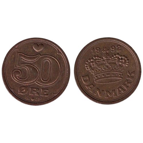 Danemark 1992 Pièce De Monnaie Coin 50 Ore Rp252