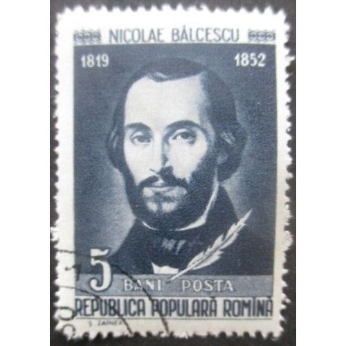 Roumanie N°1565 Ecrivain Nicolas Balcescu Oblitéré