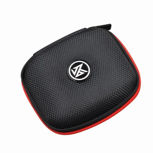 Sacs pour écouteurs originaux, boîte de rangement à fermeture éclair en PU, boîte de rangement portable, étui noir, accessoires appropriés pour écouteurs, carte pour écouteurs-Black