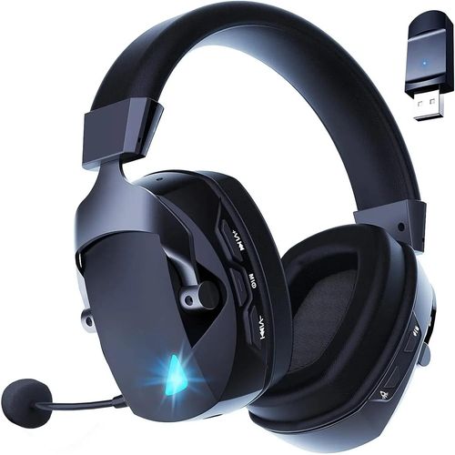 Casque De Jeu Sans Fil Avec Micro, 2.4g, Bluetooth, Téléphone Sauna, Usb, 3.5mm, Filaire, 3 Modes Pour Pc, Ps4, Ps5, Mac, Switch-Black