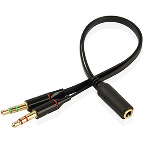 3.5mm Câble Adaptateur Stéréo Audio Micro Y Câble Adaptateur [ 1 x jack 3,5 mm Femelle vers 2 x 3,5 mm Mâle ] pour Casque