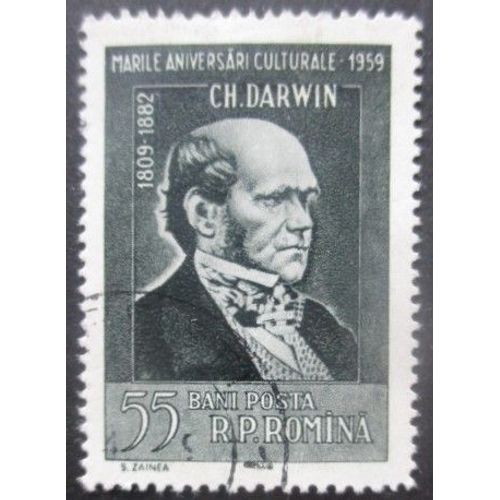 Roumanie N°1621 Charles Darwin Oblitéré