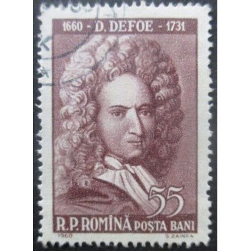 Roumanie N°1685 Romancier D. De Foe Oblitéré