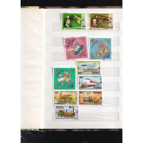 Lot De Timbres (X10 / Véhicules / Mongolie)