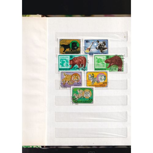 Lot De Timbres (X7 / Animaux/ Mongolie)