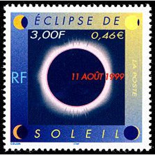 Éclipse Du Soleil Le 11 Août 1999 Année 1999 N° 3261 Yvert Et Tellier Luxe