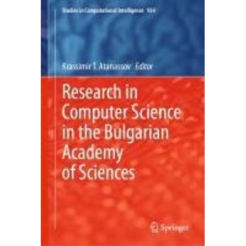 Research In Computer Science In The Bulgarian Academy Of Sciences