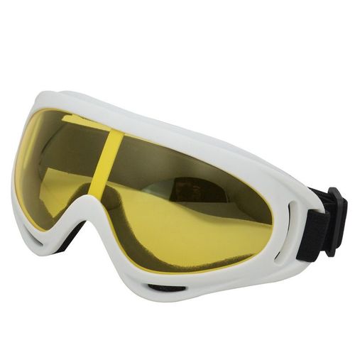 Lunettes De Ski Coupe-Vent Anti-Uv,Lunettes De Soleil,Lunettes De Sport,Adultes,Enfants,Hommes,Femmes,Hiver,506 - Type White-Yellow Lens