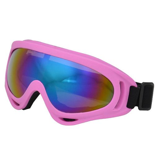 Lunettes De Ski Coupe-Vent Anti-Uv,Lunettes De Soleil,Lunettes De Sport,Adultes,Enfants,Hommes,Femmes,Hiver,506 - Type Pink-Color Lens