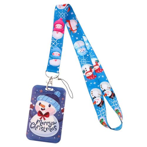 Porte-Cartes De Noël Avec Lanière Pour Badge,Porte-Cartes D'identité,Porte-Clés,Tour De Cou,Cadeau - Type Sdj-8