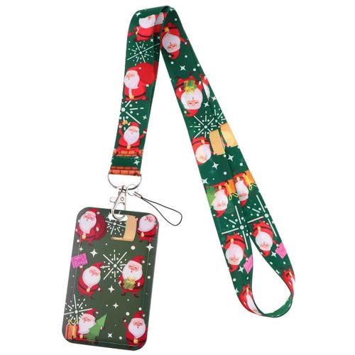 Porte-Cartes De Noël Avec Lanière Pour Badge,Porte-Cartes D'identité,Porte-Clés,Tour De Cou,Cadeau - Type Sdj-1