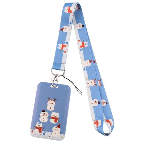 Porte-Cartes De Noël Avec Lanière Pour Badge,Porte-Cartes D'identité,Porte-Clés,Tour De Cou,Cadeau - Type Sdj-9