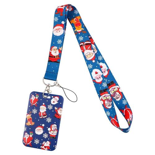 Porte-Cartes De Noël Avec Lanière Pour Badge,Porte-Cartes D'identité,Porte-Clés,Tour De Cou,Cadeau - Type Sdj-2