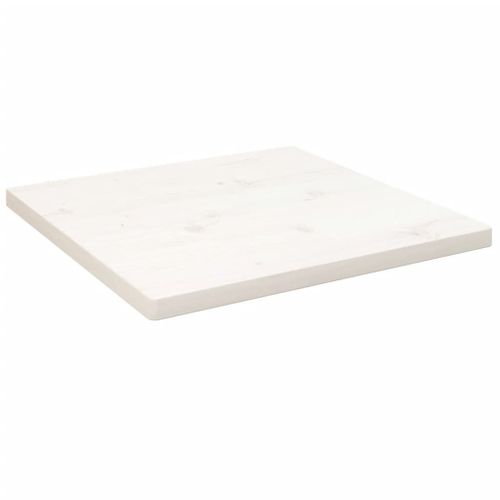 Vidaxl Dessus De Table Blanc 40x40x2,5 Cm Bois De Pin Massif