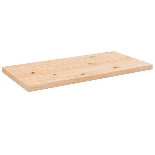 Vidaxl Dessus De Table 80x40x2,5 Cm Bois De Pin Massif Rectangulaire