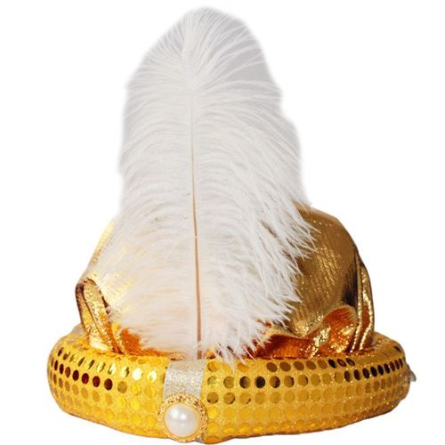 Chapeau Aladdin Pour Halloween Masade Tim,Chapeaux De Fête Pour Enfants,Accessoires De Scène,Turban Arabe Plissé,Tête Ronde
