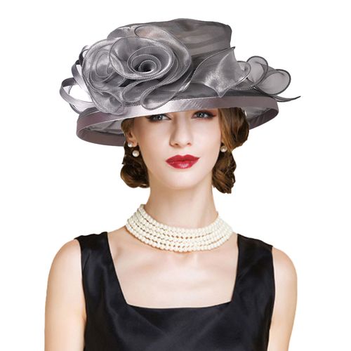 Chapeaux Pare-Soleil À Dessus Plat Pour Femmes,Élastique 2024,Fleur Élégante,Patients De Mariage,Tea Party,Gatineau Inery,Protection Uv,Casquette Derby,Chapeau Féminin