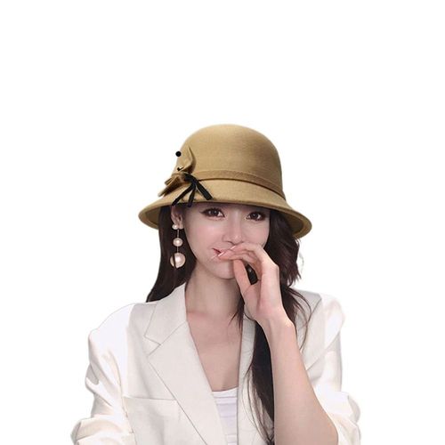 Chapeau Melon D'église Rétro Pour Dames Et Filles,Casquette De Bassin,Everche,Fedora Vintage,Bord Plus Chaud,Mode Élégante