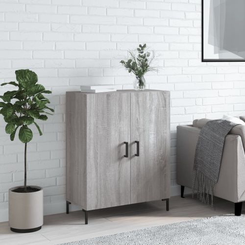 Vidaxl Buffet Sonoma Gris 69,5x34x90 Cm Bois D'ingénierie