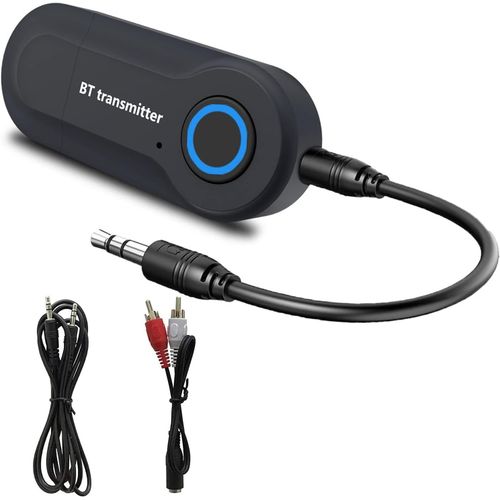 Transmetteur Bluetooth 5.0, Adaptateur Bluetooth Portable À Faible Latence, Audio Stéréo Bluetooth Sans Fil 3,5 Mm, Emetteur Bluetooth Pour Tv, Casque, Mp3, Mp4[VID063367]