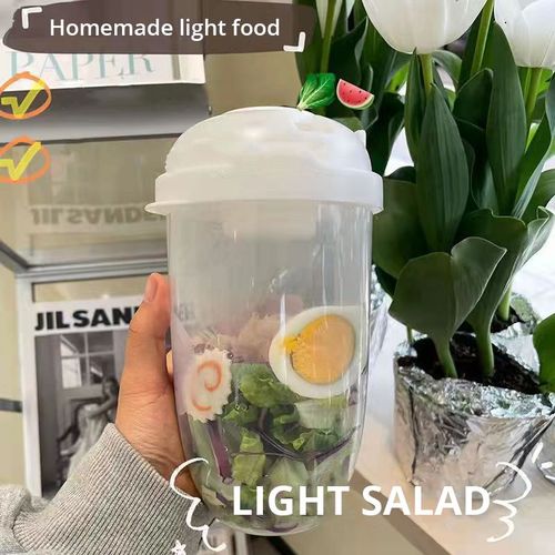 Bento En Forme De Bouteille Saladier Pour Boîte À Salade Déjeuner Avec Fourchette Saladier