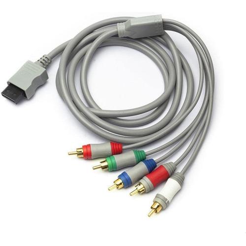 Câble Audio Vidéo De 180cm Pour La Connexion De Nintendo Wii, Wii U Et Périphériques Hdtv, Connecteurs Plaqués Or[Vid061498]