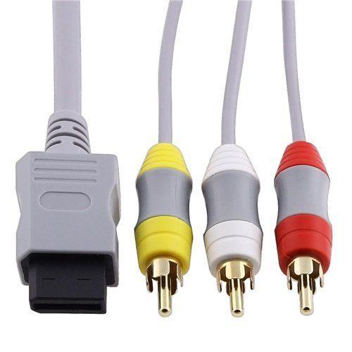 Av Composite Câble Cordon Video & Audio 3-Rca 6 Ft Pour Nintendo Wii Tv/Moniteur[Vid060283]