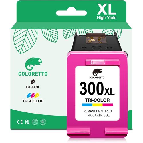 300XL Cartouches d'encre Remanufacturées pour HP Cartouche 300 XL PhotoSmart D110a D110b C4600 C4635 C4640 C4680 C4740 C4750 C4780 DeskJet D2560 F2400 F2410 F2480 Envy 100 110 Imprimante(Q386)