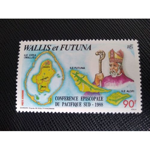Timbre  Wallis Et Futuna Yt Pa 163 Conférence Des Évêques Du Pacifique Sud 1988 ( 030109 )