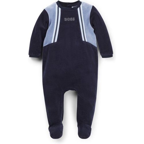 Grenouillère En Velours De Coton Mélangé Avec Logo Imprimé Pour Bébé71,54