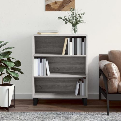 Vidaxl Armoire À Étagères Sonoma Gris 69,5x32,5x90cm Bois D'ingénierie