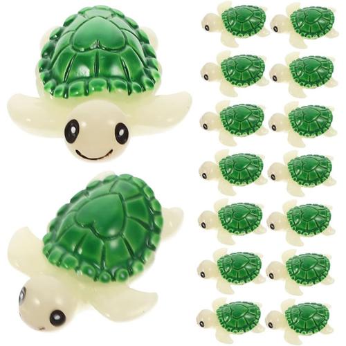 Lot De 24 Mini Tortues - Modèle De Tortue - Figurine De Tortue De Mer - Mini Tortue De Mer - Figurine D'animaux Marins - Petite Figurine En Résine Synthétique - Céramique.[V503]