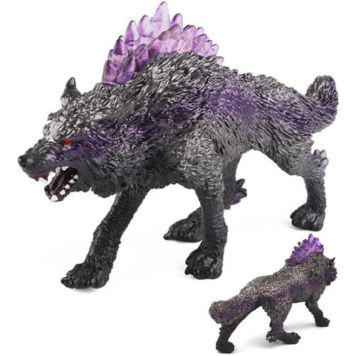 Loup Figurine Miniature Wolf Jouet Décoration De Gâteau Figurine De Loup En Pvc Modèle De Animaux Mini Loup Figure Enfants Anniversaire Cadeaux De Fête Décoration De Maison.[V325]