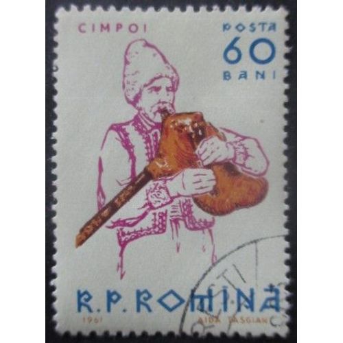 Roumanie N°1795 Cornemuse Oblitéré