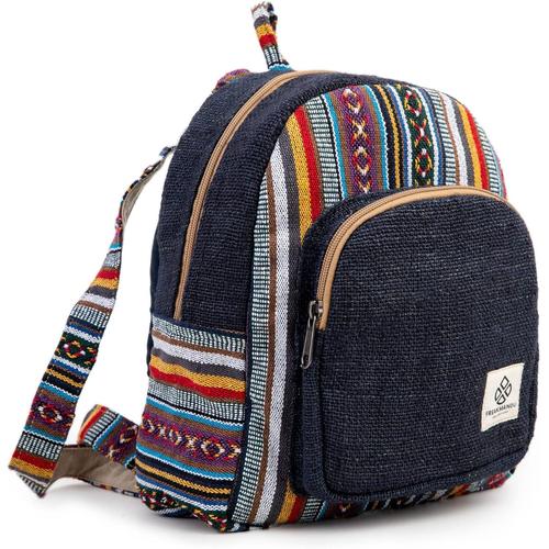 Freakmandu Mini Sac À Dos En Chanvre ¿ Boho Respectueux De L'Environnement, Un Xe, Rustique, Durable, Sangles Réglables[Q655]