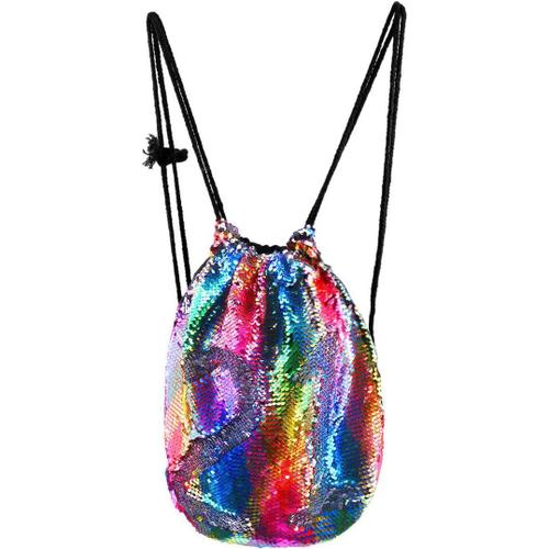 Youngrich Tailor Sac À Dos Sequins Sac À Cordon Paillettes Sac De Danse À Cordon Gym De Sac À Dos Cordon De Serrage Sac (45 * 35 * 1.5Cm)[Q505]