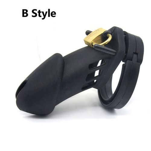 Nouveau Dispositif De Chasteté En Silicone Pour Homme, Dispositif De Retenue Totale, Cage À Bite, Anneau De Pénis Réglable, Ceinture Anti-Décrochage, Jouets Sexuels Pour Adultes
