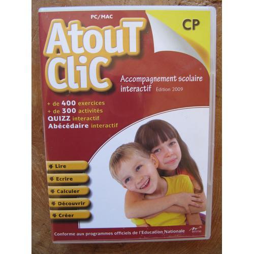 Atoutclic Cd-Rom Interactif - Accompagnement Scolaire Cp 2009