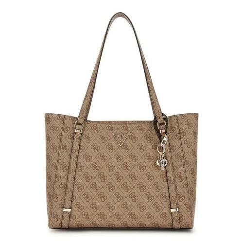 GUESS Sac à épaule brun clair marron pour femme - Eco Erica Elite Tote Bag Latte Logo 280298