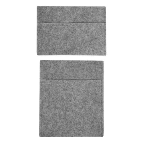 Poches De Rangement En Feutre X2 Gris Clair, Organisation Outils Accessoires Documents, 100% Polypropylène Épais De 3mm, Van Camionnette Fourgon Camping-Car [2 Tailles Incluses]