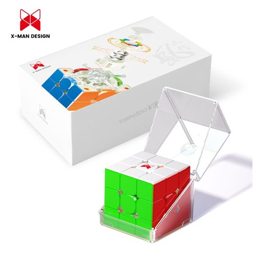 Qiyi X-Man Tornado V3m Pioneer Uv Cube De Vitesse Magique Magnétique,Version Phare,Jouets De Puzzle,3x3 - Type Pioneer Uv