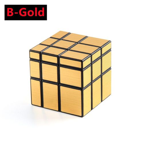 Magic Mirror Cube Pour Enfants Et Adultes,Or,Argent,Vitesse Professionnelle,Puzzles,Jouets,Cadeaux,3x3x3 - Type B-Gold